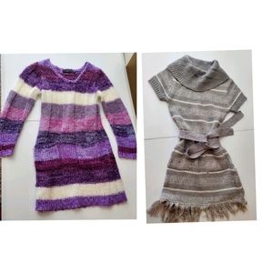 Girls sz6 knit warm dresses